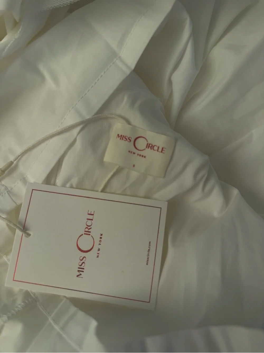 Miss Circle White Midi Dress — Elegant Women's Dress